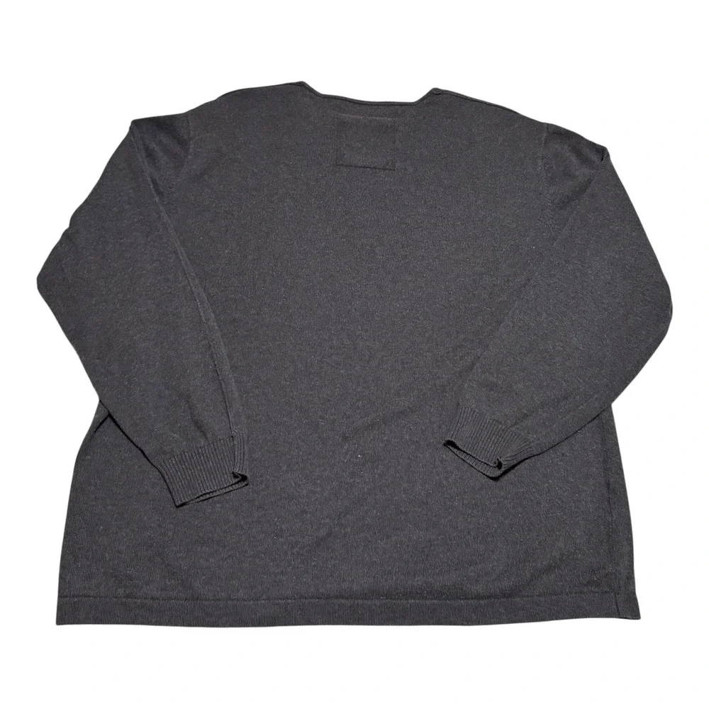 Tommy‎ Bahama Cotton Cashmere Gray Blank V-neck Sweater Men's XL